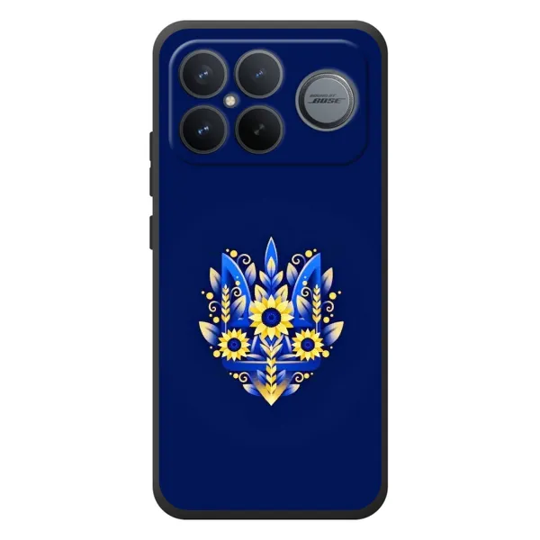 Чохол з принтом «Квітковий Герб» для Xiaomi Poco F8 Ultra Чохол з принтом «Квітковий Герб» для Xiaomi Poco F8 Ultra
