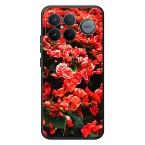 Чохли з квітами для Xiaomi Poco F8 Ultra (VPrint) (Квіти червоні)