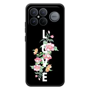 Чехлы для любимой на :Xiaomi Поко F8 Ультра (VPrint) (Цветы LOVE)