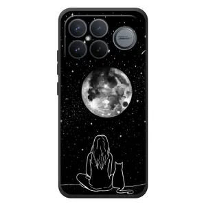 Чехол с принтом «Девушка с котом» для Xiaomi Poco F8 Ultra