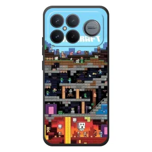 Чехол Майнкрафт на Xiaomi Poco F8 Ultra (AlphaPrint) Minecraft (фон Minecraft)