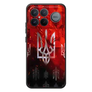 Украинские Чехлы для Xiaomi Poco F8 Ultra с картинкой УПА (AlphaPrint) (ГЕРБ УПА)