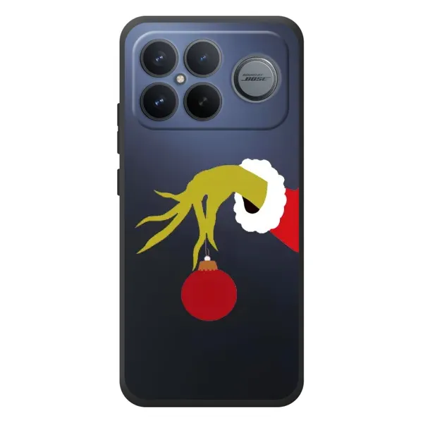 Чохол з принтом «Грінч з іграшкою» для Xiaomi Poco F8 Ultra