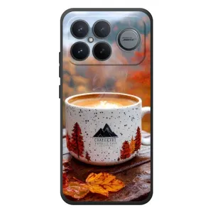 Чехол с уникальным дизайном «Осень с кофе» для Xiaomi Poco F8 Ultra (Кофе на природе)