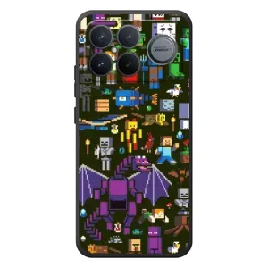 Чехол Майнкрафт на Xiaomi Poco F8 Ultra (AlphaPrint) Minecraft (Коллаж Майнкрафт)