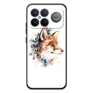Чехол с принтом «Лисичка в цветочках» для Xiaomi Poco F8 Ultra