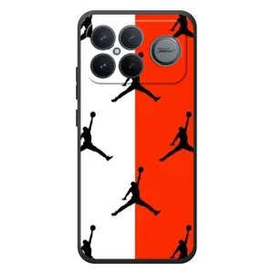 Чехлы для Xiaomi Poco F8 Ultra - с картинкой JORDAN (AlphaPrint) (Лого Джордан)