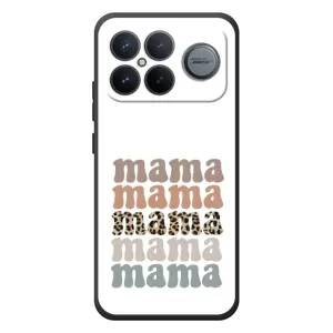 Чехол с принтом «Текстовый коллаж мама» для Xiaomi Poco F8 Ultra