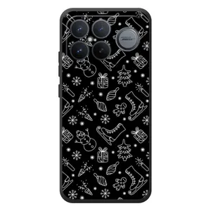 Чехол с принтом «Новогодний фон» для Xiaomi Poco F8 Ultra