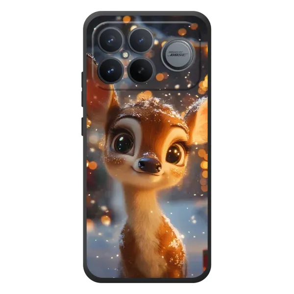 Чохол з принтом «Оленятко серед гірлянд» для Xiaomi Poco F8 Ultra