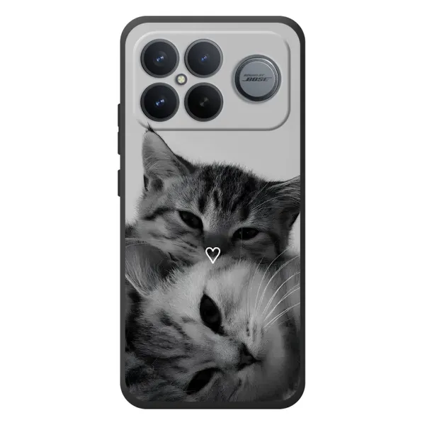Чехол с принтом «Пара котов» для Xiaomi Poco F8 Ultra