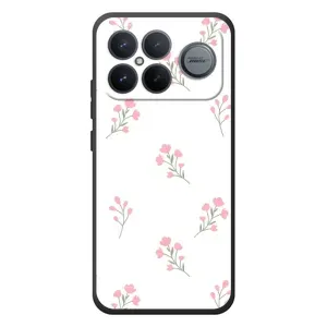 Чохол з розовим принтом для Xiaomi Poco F8 Ultra (Рожеві квіти)