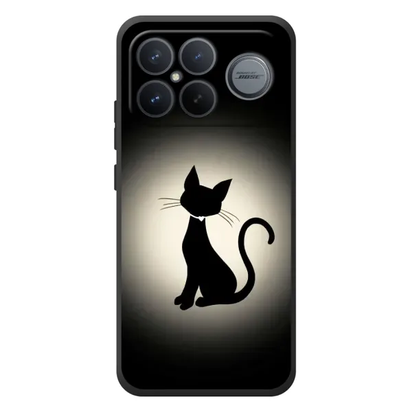 Чехол с принтом «Силуэт котика» для Xiaomi Poco F8 Ultra