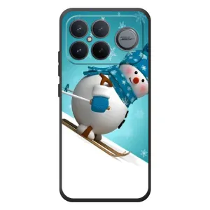Чехол с принтом «Снеговик на лыжах» для Xiaomi Poco F8 Ultra