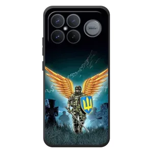 Чехлы с картинкой ЗСУ для Xiaomi Poco F8 Ultra (AlphaPrint) (Солдат ЗСУ)