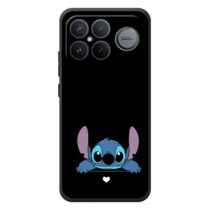 Чохол з принтом Стіч на Xiaomi Poco F8 Ultra (Стіч на чорному)
