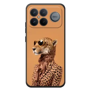 Чехол с принтом стильные животные для :Xiaomi Поко F8 Ультра (Стильный леопард)