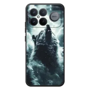 Чехол с картинкой «Хищники» для Xiaomi Poco F8 Ultra (Волк в облаках)
