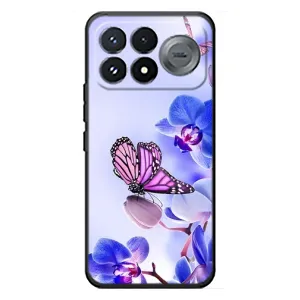 Чехлы с Цветами для Xiaomi Poco F9 Pro (VPrint) (Бабочка на цветочке)