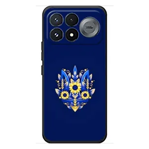 Чехлы для Xiaomi Poco F9 Pro  Укр. Символика (AlphaPrint) (Цветочный Герб)
