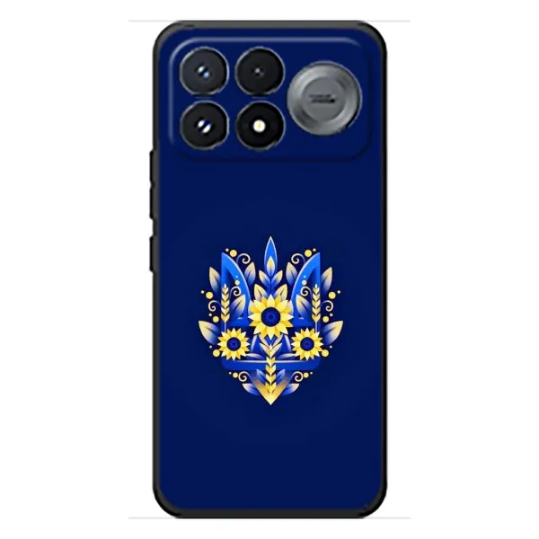Чохол з принтом «Квітковий Герб» для Xiaomi Poco F9 Pro