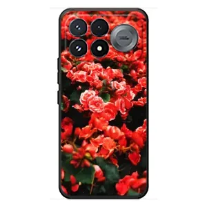 Чехлы с Цветами для Xiaomi Poco F9 Pro (VPrint) (Цветы красные)