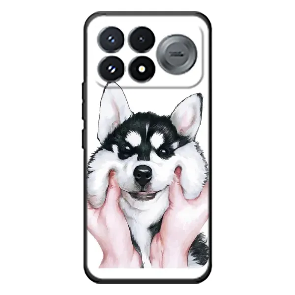 Чохол з принтом «Радісний Хаскі» для Xiaomi Poco F9 Pro