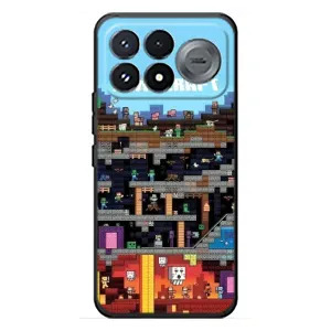 Чохол Майнкрафт на Xiaomi Poco F9 Pro (AlphaPrint) Minecraft (фон Minecraft)