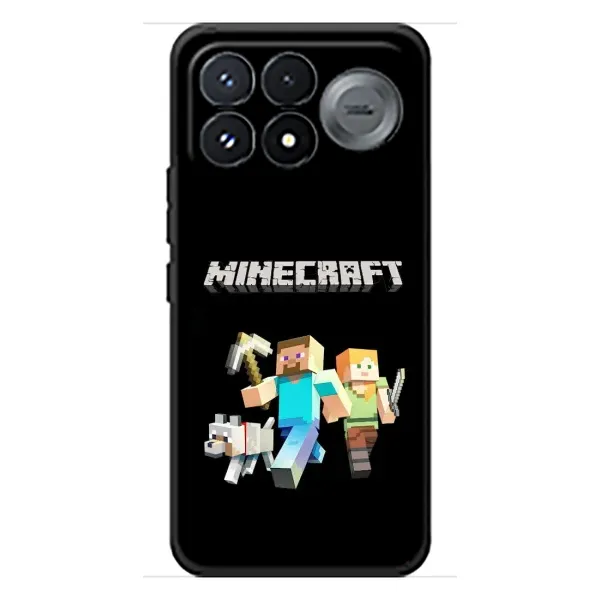 Чехол с принтом «герои Minecraft» для Xiaomi Poco F9 Pro