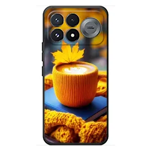 Чохол з принтом «Кава на жовтому пледі» для Xiaomi Poco F9 Pro