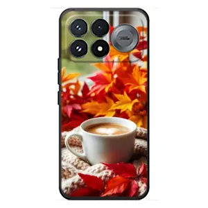 Чохол з принтом «Кава та листя» для Xiaomi Poco F9 Pro