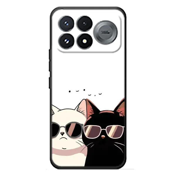 Чохол з принтом «Коти в окулярах» для Xiaomi Poco F9 Pro