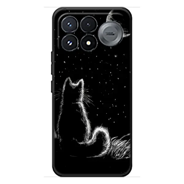 Чехол с принтом «Котик и луна» для Xiaomi Poco F9 Pro