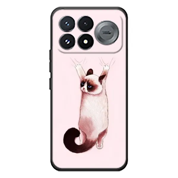 Чохол з принтом «Котик падає» для Xiaomi Poco F9 Pro