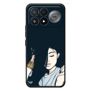 Чехол с печатью для Xiaomi Poco F9 Pro - (Мода) (AlphaPrint) (Красивая девочка)