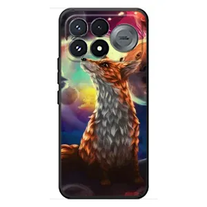 Чехлы с картинкой Лисички для Xiaomi Poco F9 Pro (VPrint) (Лисица в космосе)