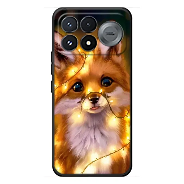 Чохол з принтом «Лисичка в гірляндах» для Xiaomi Poco F9 Pro