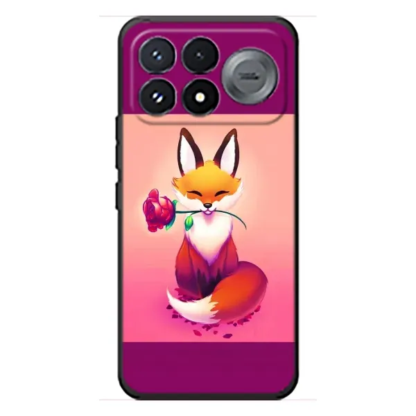 Чохол з принтом «Лиса з трояндою» для Xiaomi Poco F9 Pro
