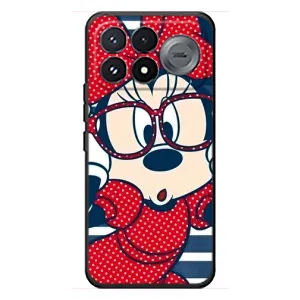 Эксклюзивный чехол для Xiaomi Poco F9 Pro (AlphaPrint - Мультяшные) (Маус в очках)