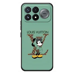 Чехлы Луи Витон для Xiaomi Poco F9 Pro (AlphaPrint - LOUIS VUITTON) (Микки Маус LV)