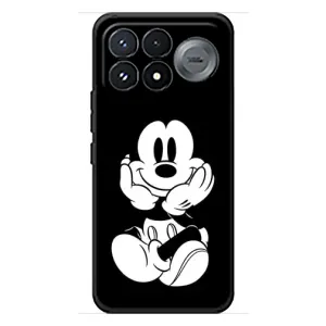 Эксклюзивный чехол для Xiaomi Poco F9 Pro (AlphaPrint - Мультяшные) (Микки на черном)