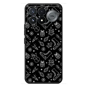 Новорічні, Святкові Чохли для Xiaomi Poco F9 Pro - 2024 год (Новорічний фон)
