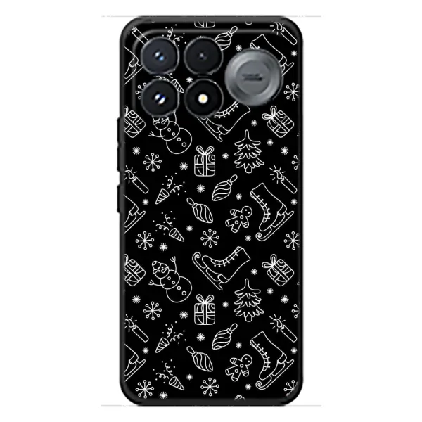 Чехол с принтом «Новогодний фон» для Xiaomi Poco F9 Pro