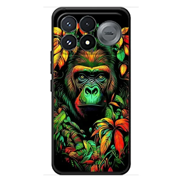 Чохол з принтом «Мавпа в квітах» для Xiaomi Poco F9 Pro