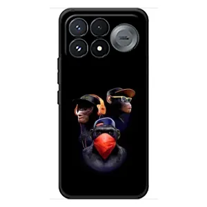 Чехол с Обезьянами Xiaomi Poco F9 Pro - (AlphaPrint) (Три обезьяны)