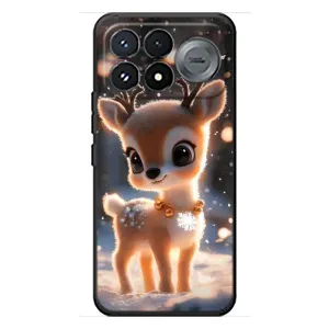 Яскравий чохол для Xiaomi Poco F9 Pro з Зимові Оленята (Оленятко)