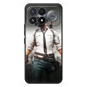 Чехол PUBG для Сяоми Поко Ф9 Про (AlphaPrint) (Пабг мен)