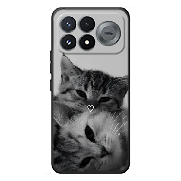 Чохол з принтом «Пара котів» для Xiaomi Poco F9 Pro