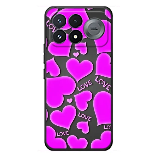 Чехол с принтом «Pink hearts» для Xiaomi Poco F9 Pro