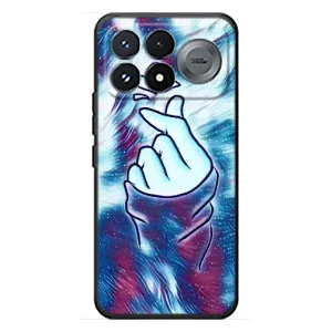 Чехол с принтом для Xiaomi Poco F9 Pro (AlphaPrint - Знак сердечка) (Радужное сердце)
